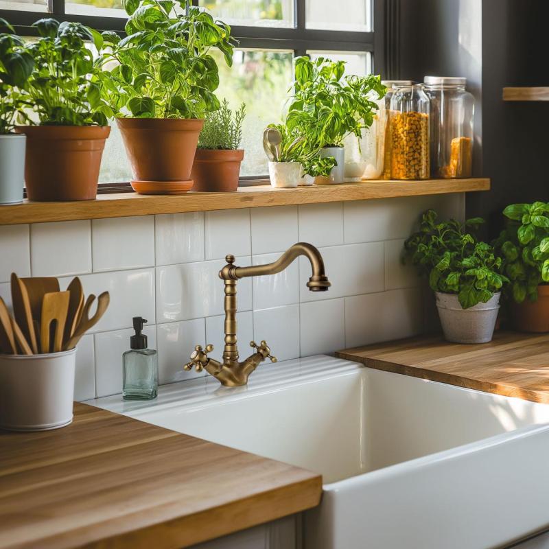 PB Nostalgische kuhinjska pipa V1910 Bronasta