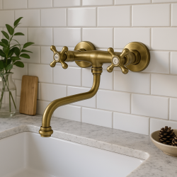 PB Nostalgijska kuhinjska pipa Classic C stenska pipa Bron 10.2722