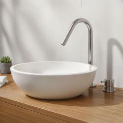 Waterevolution Flow 2-luknjasta umivalniška pipa krom z majhnim V 120mm izlivom T1121V01