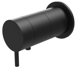 Waterevolution Flow vgradni termostat za tuš z okroglim rozetom, mat črn 1208778082 T142TBPR