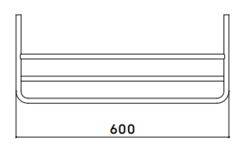 Waterevolution Flow handdoekhouder mat wit A118BR