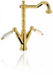 PB klasična pipa za umivalnik Bela ročaja, izliv 18,5 cm Krom 1208854292