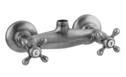 PB klasična pipa, nadgradna pršna mešalna pipa s križnimi ročaji, nerjavno jeklo, zgornji priključek 1208855322