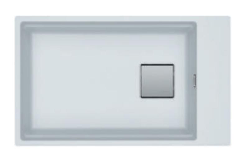 Franke Kubus KNG 110.62 pomivalno korito 72x42 bela granit podvgradnja s pultom za pipo 125.0512.517