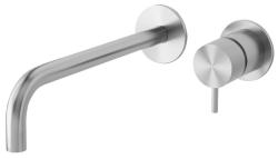 Waterevolution Flow vgradna pipa za umivalnik, v celoti iz nerjavečega jekla T116BIEV2 z izlivom 25 cm