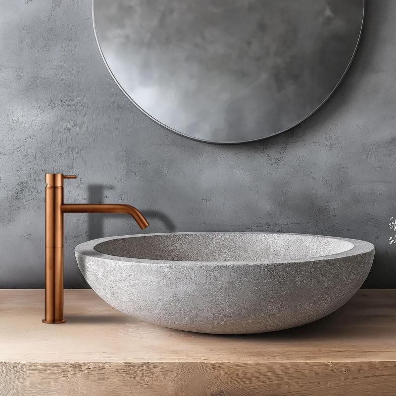 Waterevolution Flow umivalnikova pipa za umivalnike PVD brušeni baker T115CPE