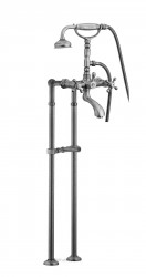 PB Prosta stoječa kopalniška pipa nostalgična zvezdasti ročaji krom 6000