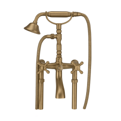 PB Prosta stoječa kopalniška pipa nostalgična zvezdasti ročaji Bron 6000