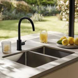 Franke Mythos MYX 160.34.16 BL en polt drugi vgradni pomivalni korito iz nerjavečega jekla 34+16 cm 122.0638.273