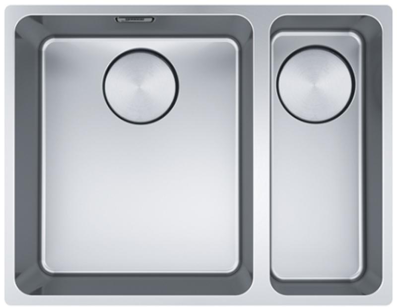 Franke Mythos MYX 160.34.16 BL en polt drugi vgradni pomivalni korito iz nerjavečega jekla 34+16 cm 122.0638.273