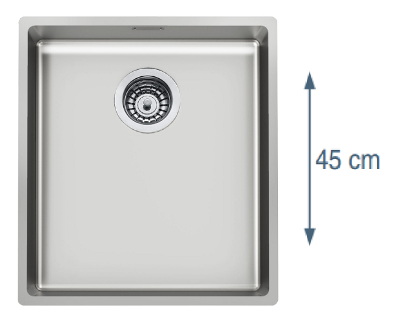 Foster L45 Speciale 45 cm dolga nerjaveča jeklena pomivalna korito 40 x 45 cm vgradna 1208953742
