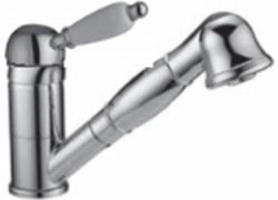 PB Nostalgijska kuhinjska pipa nizka z izvlečno ročno prho krom 1208953752