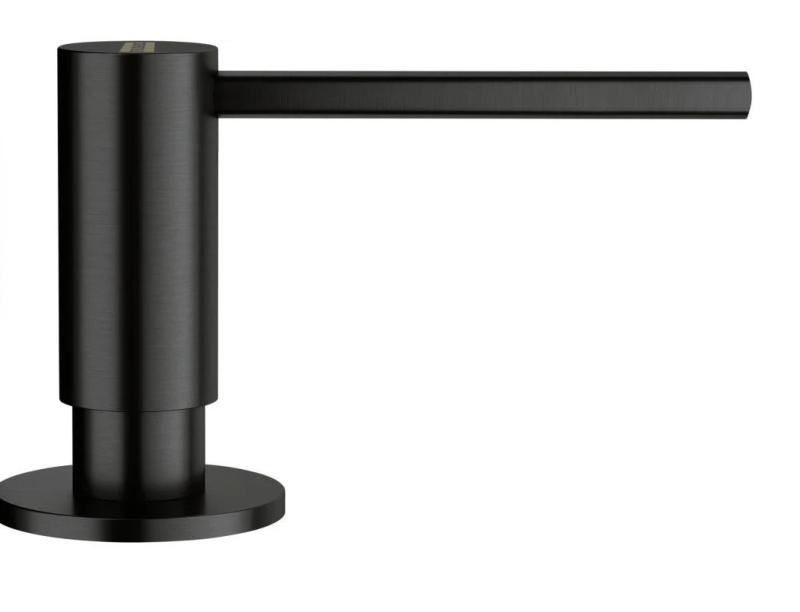 Franke Atlas brušeno črna vgradni dozirnik mila 112.0717.102