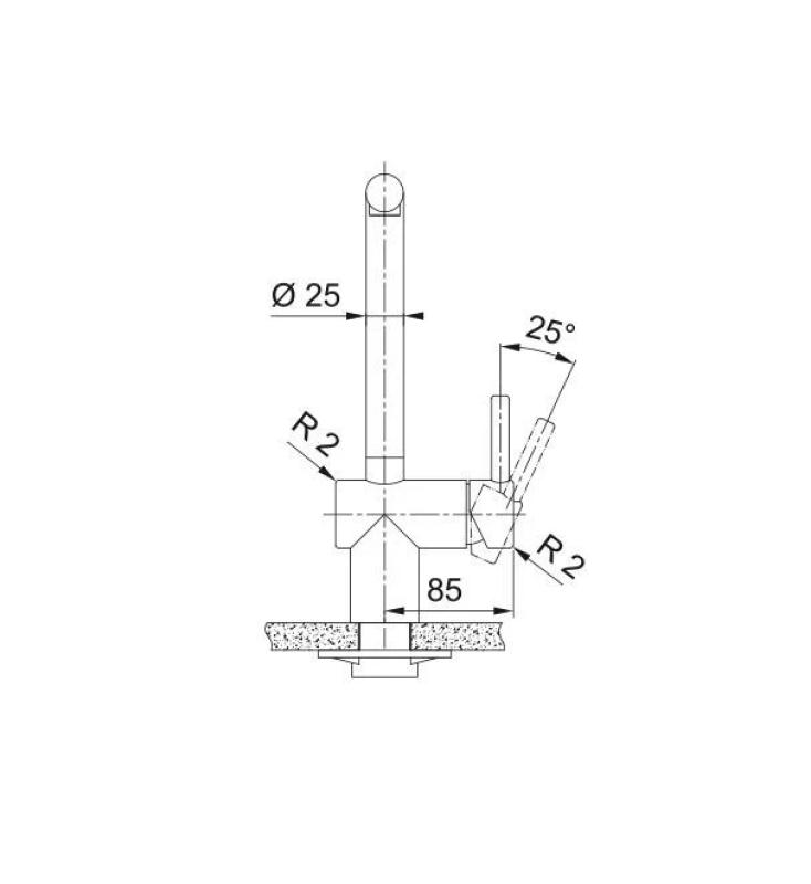 Franke bakrene kuhinjska pipa Atlas Neo z izvlečno izlivno cevjo pvd copper 115.0628.208