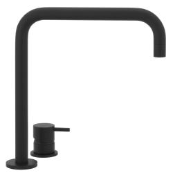 Waterevolution Flow 2-luken umivalniška pipa visoka izliv 222 mat črna T122HPR