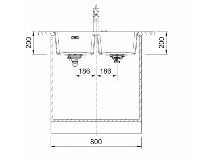 Franke Maris MRG 220/120-35-35 Črna izdaja dvojno pomivalno korito