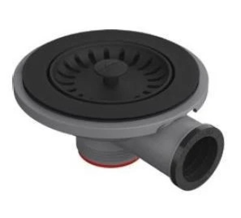 Franke mat črn komplet za odtok in odtočni čep za preliv 1208956024