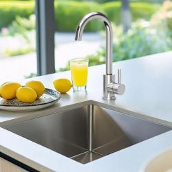 Quadri Coventry kuhinjska armatura kromirana z vrtljivim izlivom 1208956031