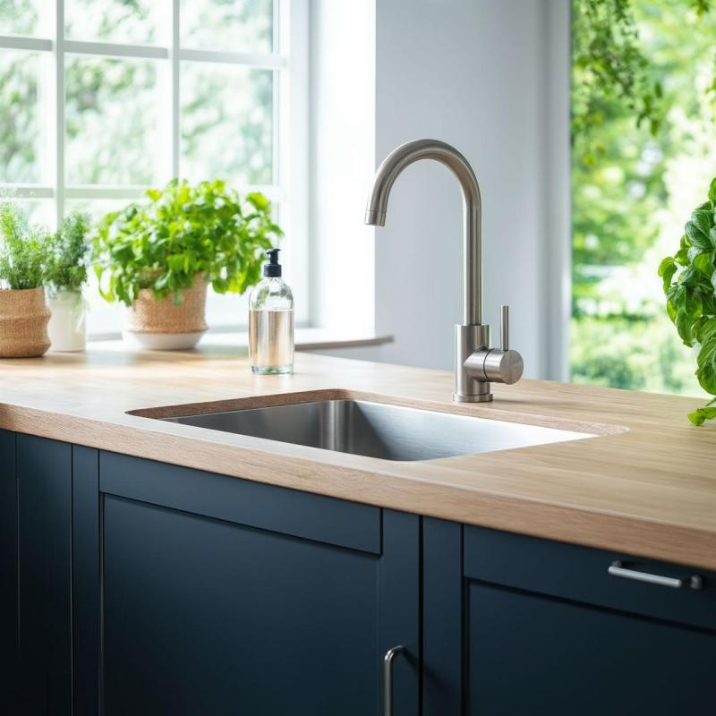 Quadri Coventry kuhinjska pipa mat krom z vrtljivim izlivom 1208956032