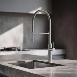 Quadri Stamford visoka kuhinjska armatura s fleksibilnim izlivom nerjaveče jeklo 1208956080