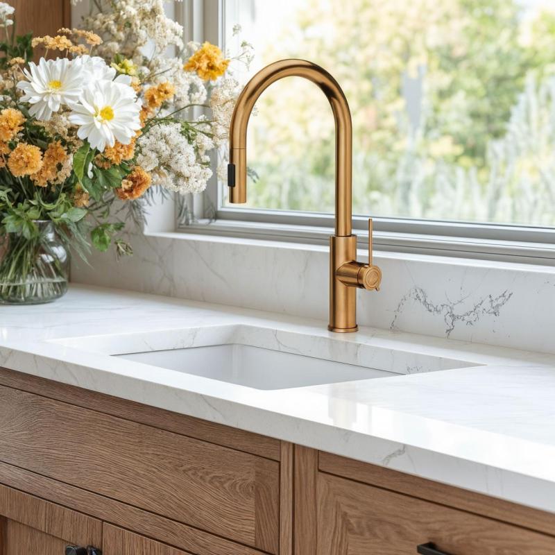 Quadri Retford kuhinjska pipa baker z izvlečno cevjo in pršilnim načinom 1208956086