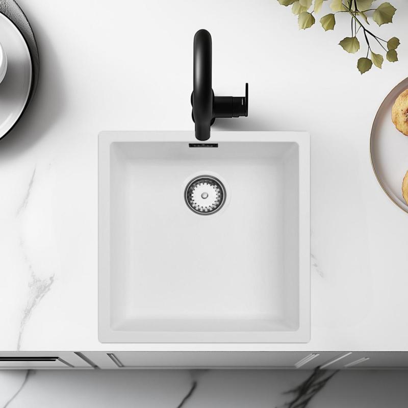 Wit umivalnik 40x40 cm za podgradnjo, nadgradnjo in vgradnjo s pokrovom iz nerjavečega jekla 1208956392