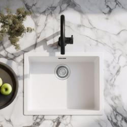 Wit korito 50x40cm za vgradnjo, nadgradnjo in poravnavo z inox čepom 1208956397