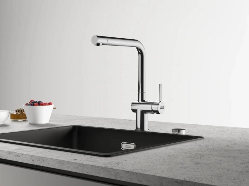 Franke Active L Kuhinjska armatura kromirana z izvlečno ročno prho 115.0653.379