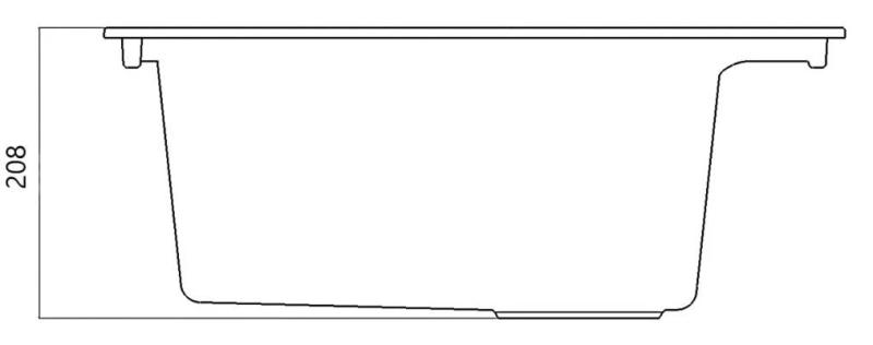 Bela nadgradna pomivalna korita 58x53cm z luknjico za pipo z inox čepom 1208956763