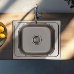 Ausmann Basic inox nadgradni umivalnik 50x40 cm, vključno s sifonom 1208956975