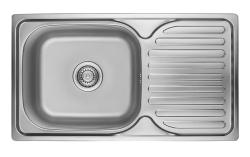 Ausmann Basic inox nadgradna pomivalna korita z odcejalnikom, obojestranska, 76x42 cm, vključno s sifonom 1208956978