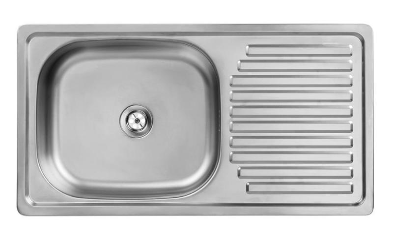Ausmann Basic inox vgradni pomivalni korito z odcejalnikom, reverzibilno 75x40 cm, vključno s sifonom 1208956996