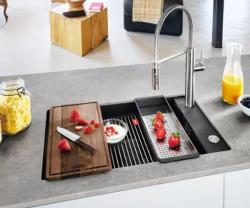 Franke Kubus 2.0 vstavna posoda iz nerjavečega jekla 429x156mm model vezan 112.0394.981