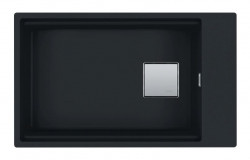 Franke Kubus KNG 110.62 mat črno pomivalno korito 72x42 granit vgradno s ploščo za pipo 125.0627.321