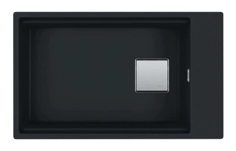 Franke Kubus KNG 110.62 mat črno pomivalno korito 72x42 granit vgradno s ploščo za pipo 125.0627.321