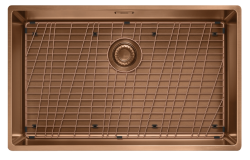 Franke Mythos Masterpiece BXM 210.68 velika bakrena pomivalna korita PVD baker 685x410mm ploska in podgrajena vgradnja 127.0674.535