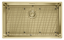 Franke Mythos Masterpiece BXM 210.68 velika zlata pomivalna korito PVD zlato 685x410mm ravna vgradnja in podvgradnja 127.0674.533