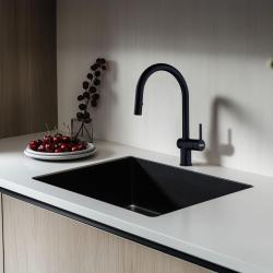 Franke Active J mat črna kuhinjska pipa z izvlečno prho 115.0653.404