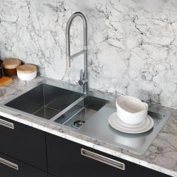 Ausmann Oder Blue 1,5 inox pomivalno korito 78x50 cm za plosko in nadgradno vgradnjo z odcejalnikom 1208957126