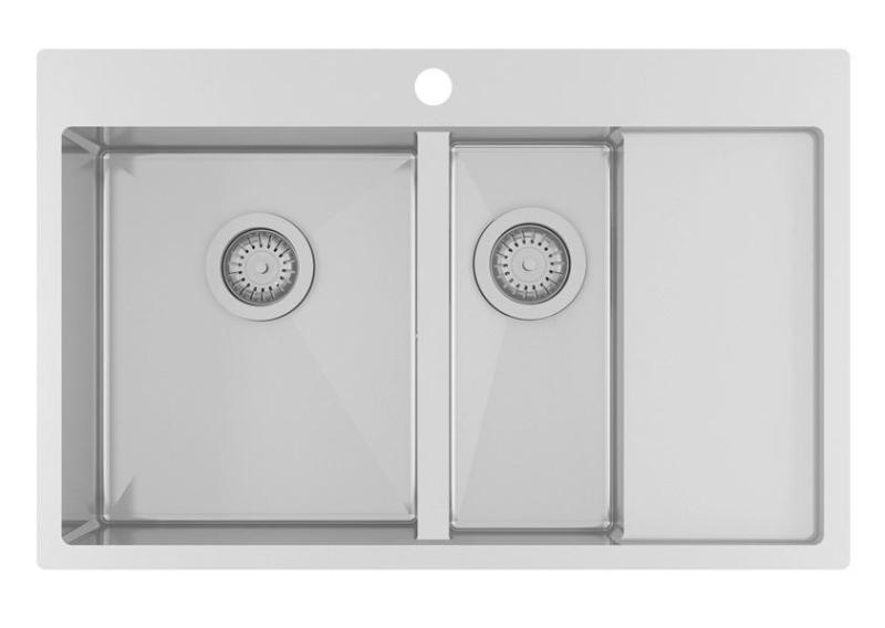 Ausmann Oder Blue 1,5 inox pomivalno korito 78x50 cm za plosko in nadgradno vgradnjo z odcejalnikom 1208957126