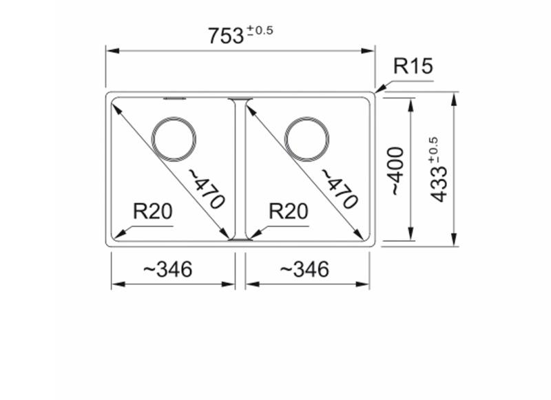 Franke Maris MRG 220/120-35-35 Fragranite črna izdaja mat črna dvojna pomivalna korita za ravno vgradnjo
