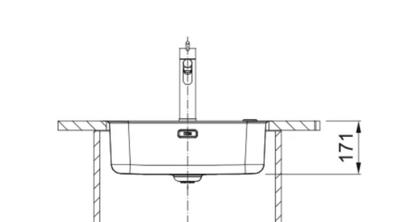 Franke Smart SRX 210.50 T RVS pomivalno korito 50x40 vgradnja na ravni 127.0688.777