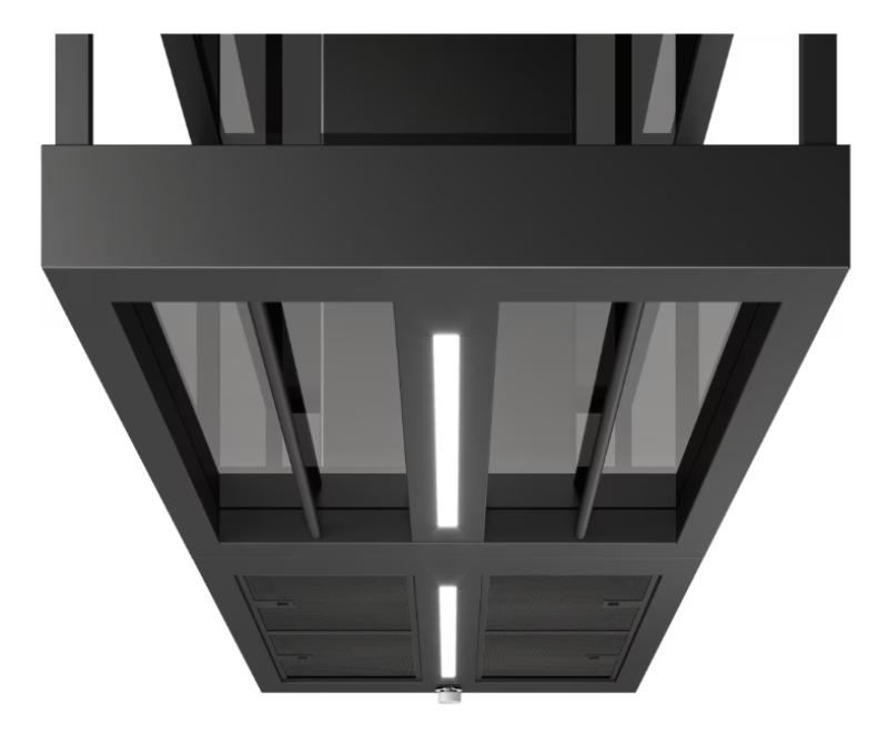 Franke Mythos T-Shelf eiland afzuigkap mat zwart 180 cm z legplanken 3250678073