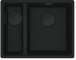 Franke Maris MRG 160-34-15 Fragranite black edition mat črna podgradna pomivalna korita velika skleda desno