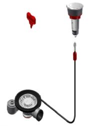 Franke odtočni set za pomivalna korita s turbo odtokom in avtomatskim praznjenjem ter gumbom iz nerjavečega jekla 1208957709