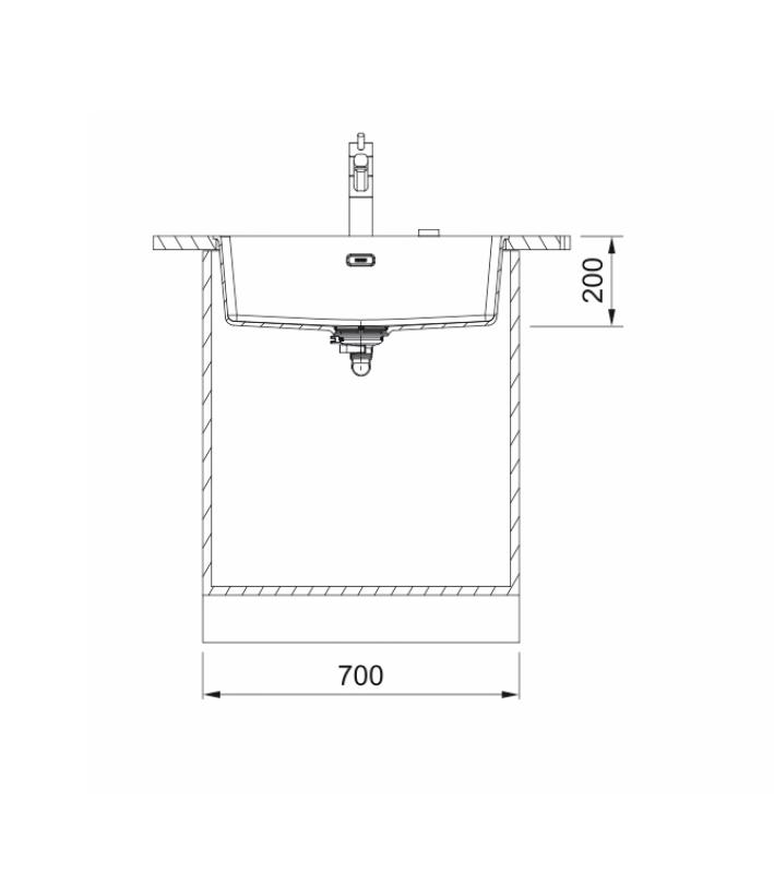 Franke Maris MRG 110-62 Fragranite polar white podpultni umivalnik
