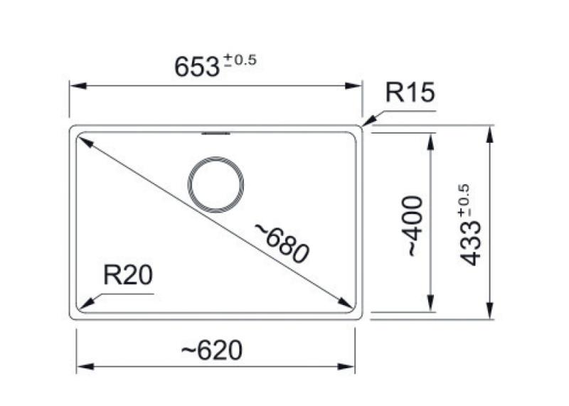 Franke Maris MRG 210-62 Fragranite kamnito siva pomivalno korito za vgradnjo na ravno površino