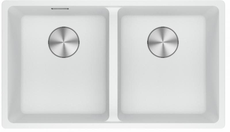 Franke Maris MRG 220-35-35 Fragranite Polar white dvojno pomivalno korito za plosko vgradnjo
