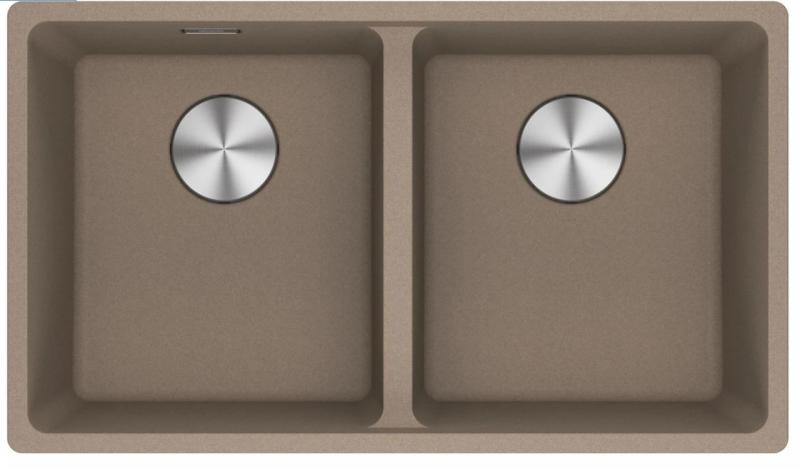 Franke Maris MRG 120-35-35 Fragranite Oyster dvojno pomivalno korito za podgradnjo