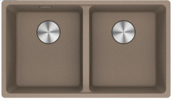 Franke Maris MRG 220-35-35 Fragranite Oyster dvojno pomivalno korito vgradnje na ravno površino